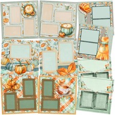 PUMPKIN LATTE - Scrapbook Layout Set