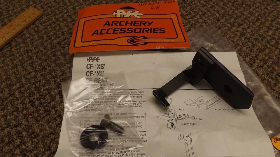 NEW PSE CF Fixed Arrow Rest  Plate 2363 LH Flite Series Bow - Image 2 of 4