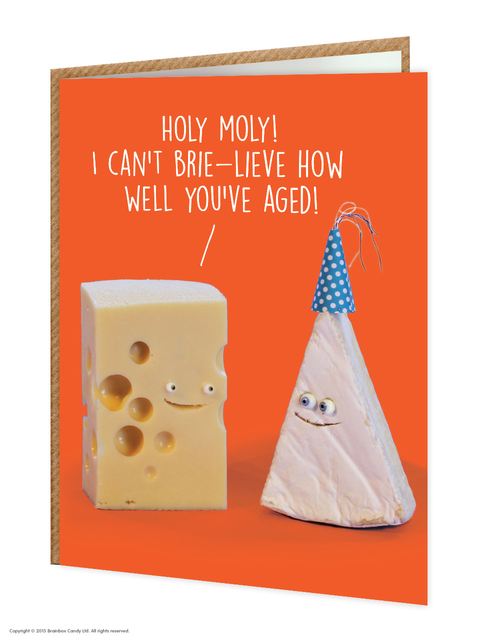 Brainbox Candy Birthday Greetings Card funny cheese novelty cheeky joke humour