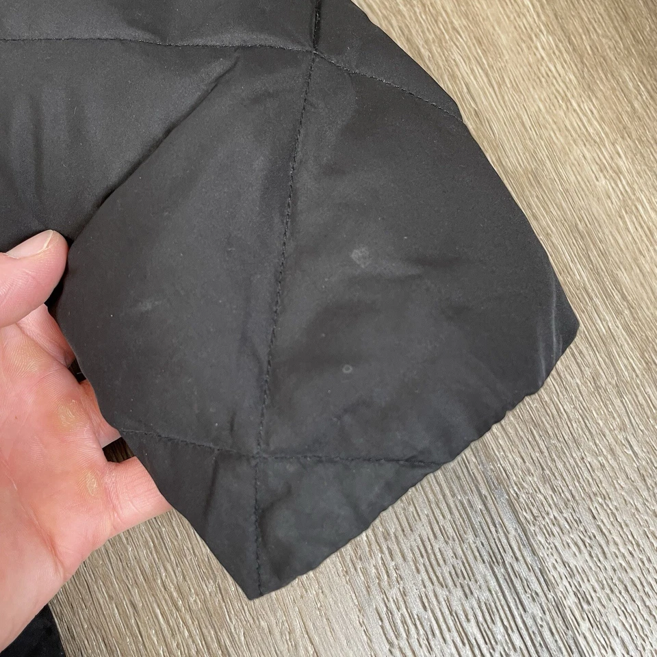 LRL Ralph Lauren вниз парка выстеганный пуховик пальто длиной женщин размер M черный молнии - Изображение 2 из 4