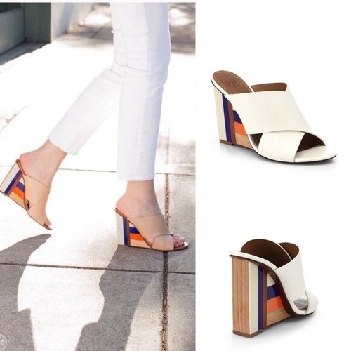 perspex wedge mules