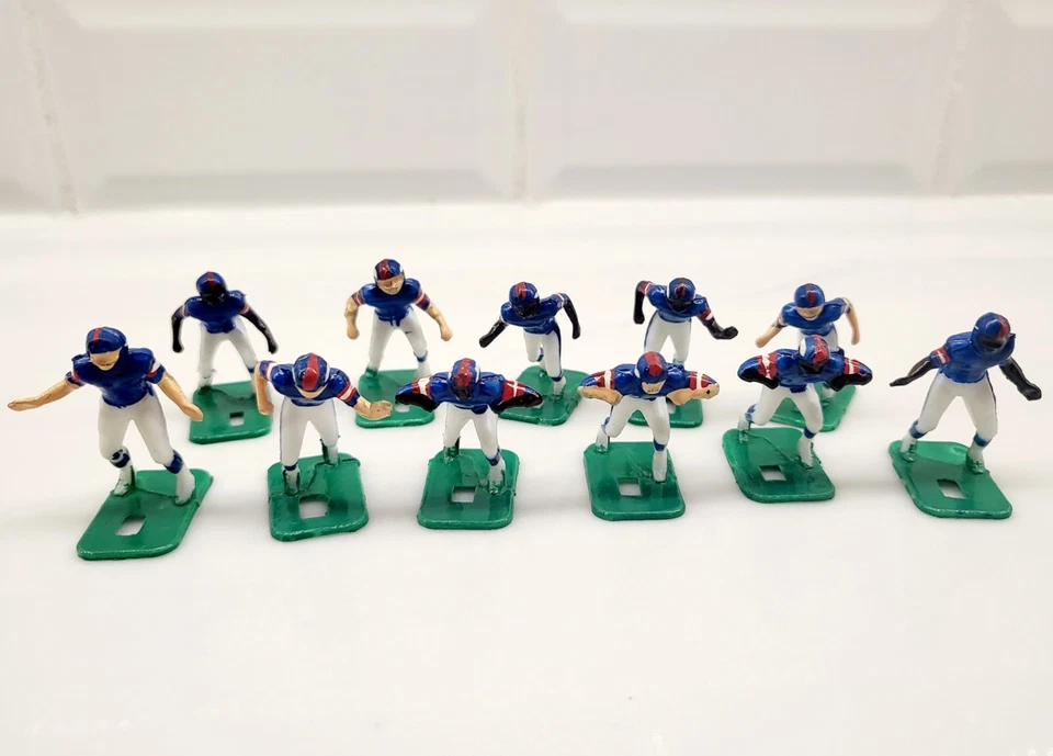 Conjunto de 11 uniformes azules electrónicos de jugadores de fútbol americano Tudor New York Giants de colección Foto 4 de 4