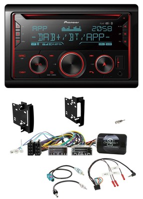 Pioneer 2DIN DAB Steering Wheel Bluetooth USB CD Car Stereo for Chrysler Dodge Jeep