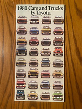 Brochure de vente complète de voitures et camions Toyota 1980 - Land Cruiser, Celica, camion
