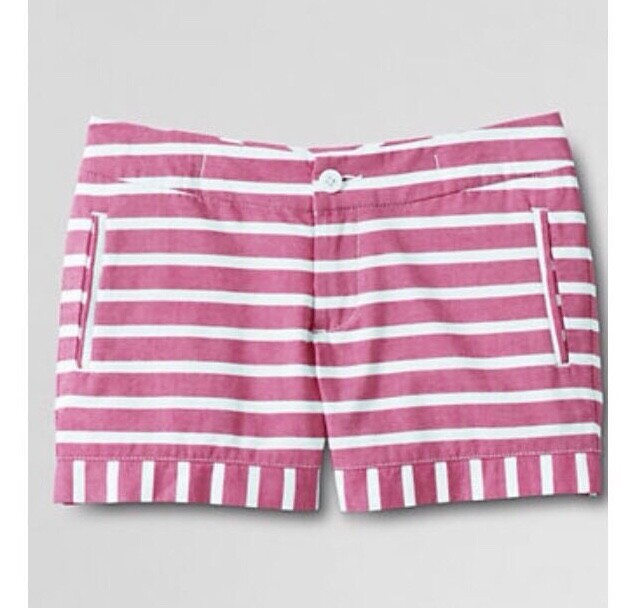 LANDS' END Pink Barbie Girl SHORTS Size: 10 (MEDIUM) New SHIP FREE Pockets