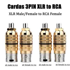 Hi-end CARDAS AUDIO Clear CGA, Female XLR to Female RCA Adapter Plugs FXLR-FRCA