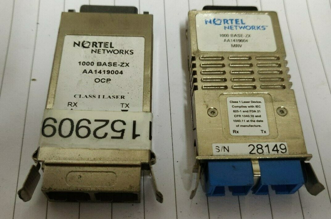 ヴェルデ様 2x Nortel AA1419004 1-port 1000base-ZX Expansion GBIC Modules | eBay