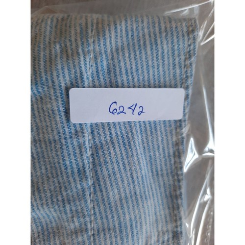 J. Crew Men's 36 Lightweight Stripe Stretch Flat Front Belted Short Linen Blue - Picture 7 of 7