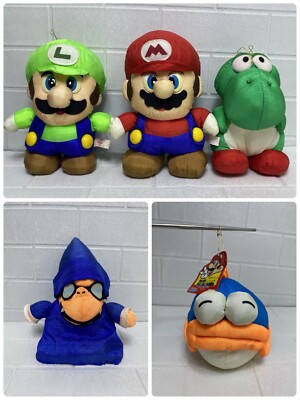 ぬいぐるみ maro Super Mario World Set of 5 Banpresto 1994 Taffeta Nylon Plush