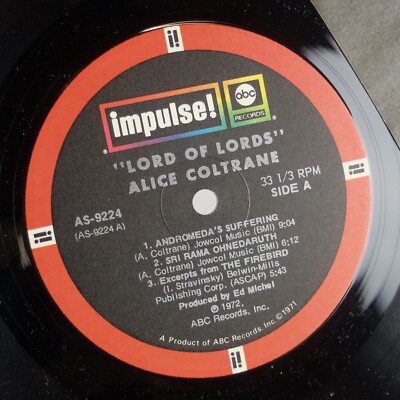 ALICE COLTRANE: Lord of Lords US Impulse Spiritual Jazz LP Vinyl