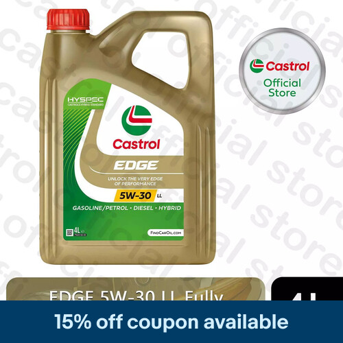 Castrol Edge 5W-30 LL Engine Oil Fully Synthetic with Hyspec Standard, 4 Litre