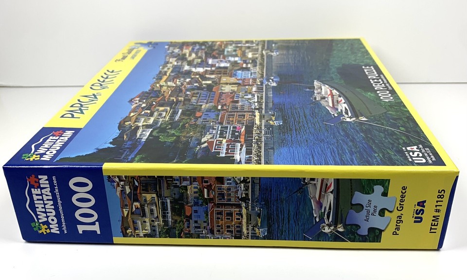 White Mountain Parga Greece Jigsaw Puzzle 1000 Large Pieces 24"x30