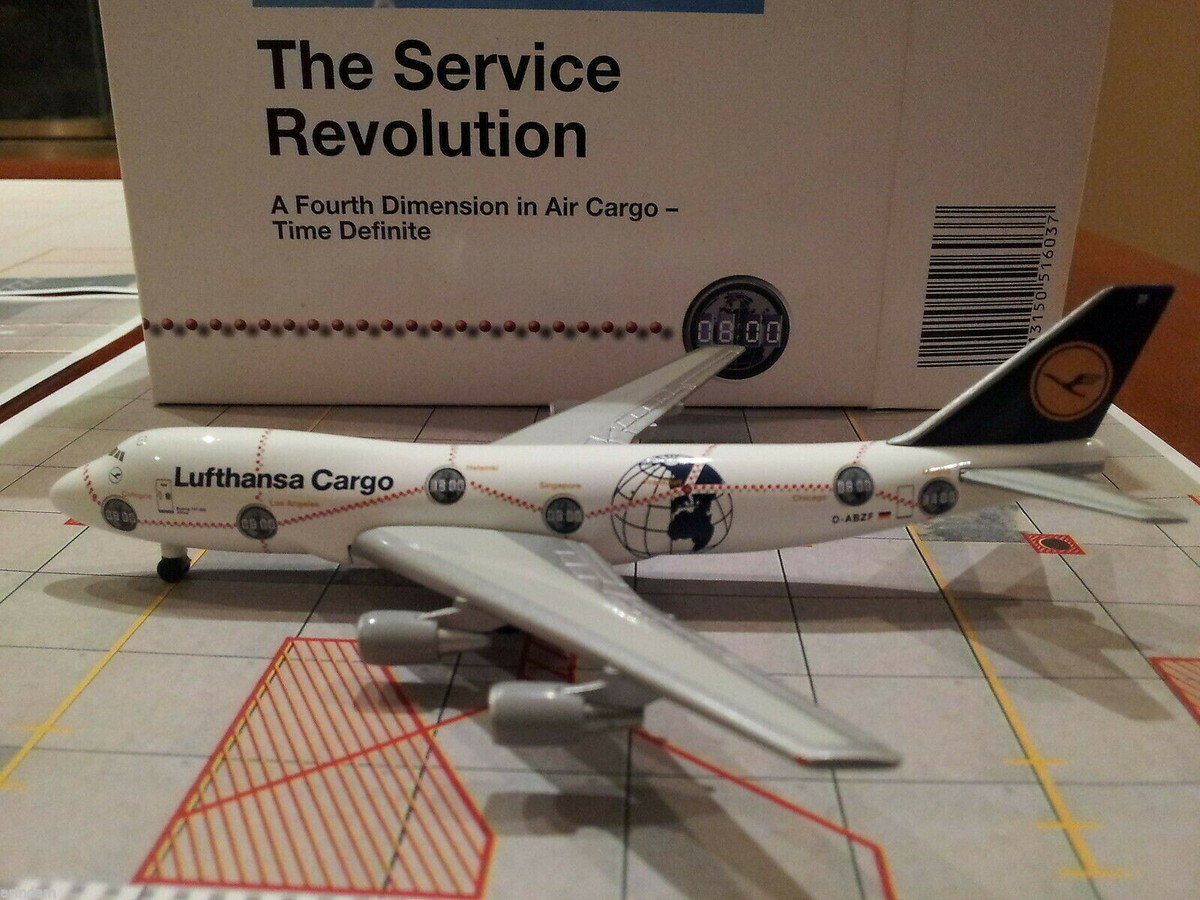 １／２００　ルフトハンザ　カーゴ　ボーイング７４７－２００F　Herpa製 Herpa Lufthansa Cargo B 747-230FSCD 1:500 516037 Time