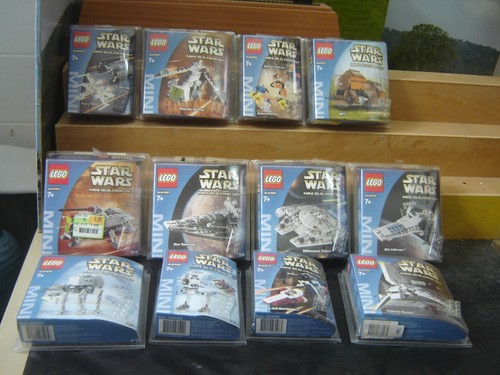 Lego Star Wars 12 wspaniałych mini zestawów budowlanych zbudowanych, w pełni "używany" (973)
