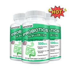 Probiotic Complex (50 Billion CFU) 3*60 Caps Support Gut Health,Gas And Bloating