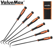 ValueMax 6PCS Pick and Hook Set Auto Puller&Remover O-Ring Oil Seal Gasket w/Bag
