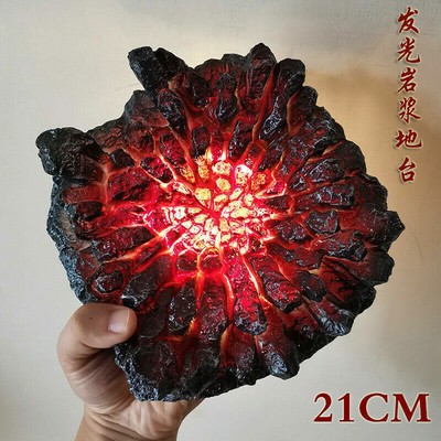 Anime LED Light Figure Scene Model Battle Platform Magma Base for Action Figure