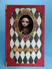 EVER AFTER HIGH LIZZIE HEARTS SPRING UNSPRUNG BOOK 2014  DOLL WITH ACCESSORIES