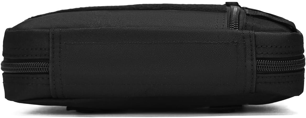 Tactical Molle Admin Pouch Multi-Purpose Laser-Cut Bag, Oxford Cloth, Black