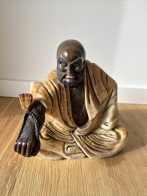 Handgeschnitzte chinesische feuchte Dashi Schutzpatron Buddha Statue