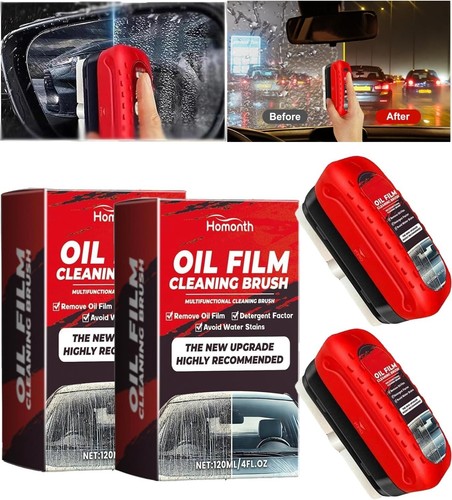 Homonth Automotive Oil Film Cleaning Brush for Windshield Glass Coating 120ml - Picture 9 of 9
