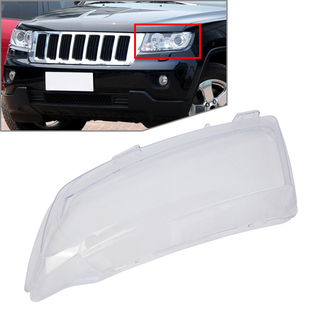 1x Headlight Lens Cover Headlamp Shell Fit For Jeep Grand Cherokee Compass