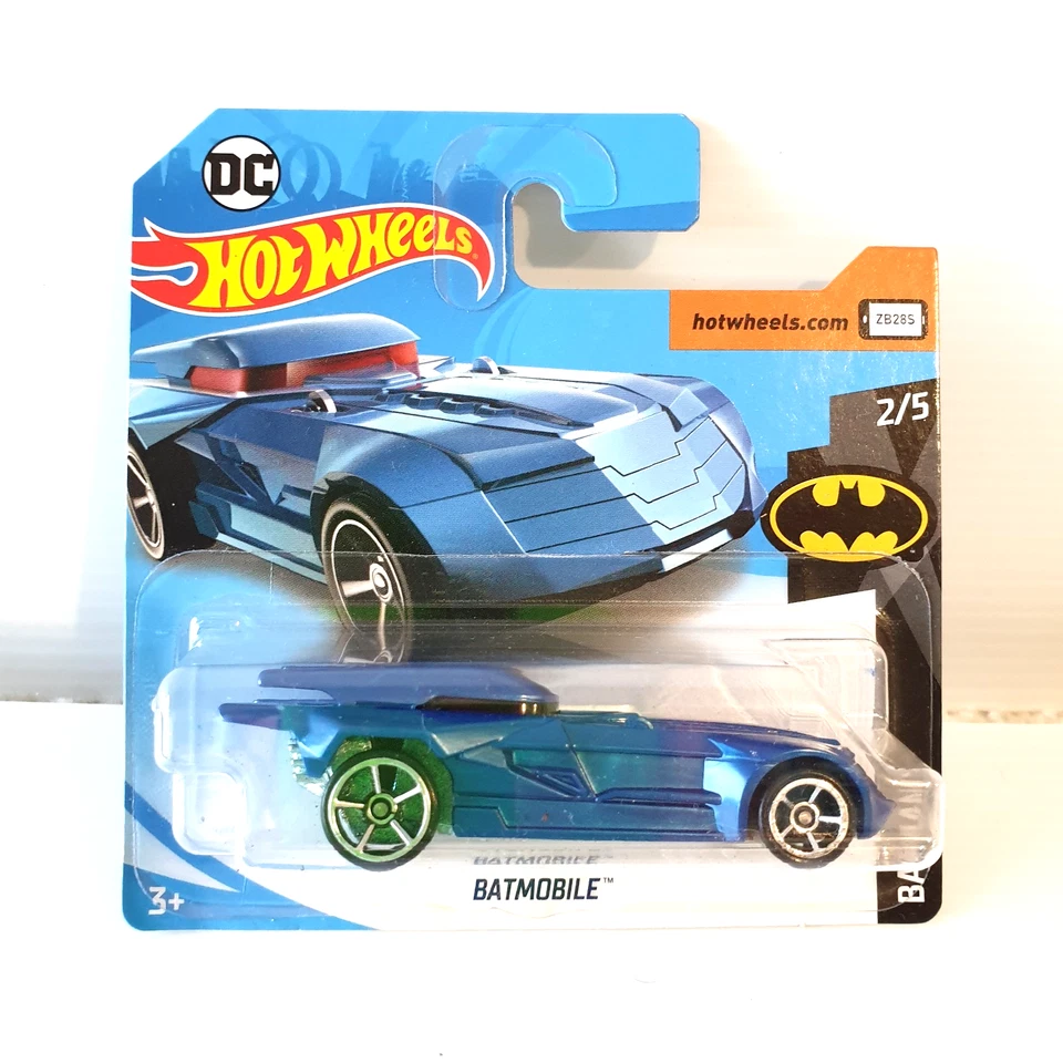 Hot Wheels DC Batman Batmobile Short Card Blue 2018 Mattel Collectable Car - Image 2 of 4