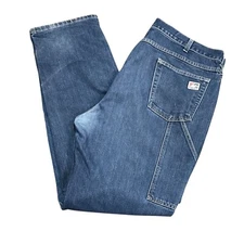 Tyndale Mens 40x34 Flame Resistant Carpenter Jeans Medium Denim Wash Made in USA