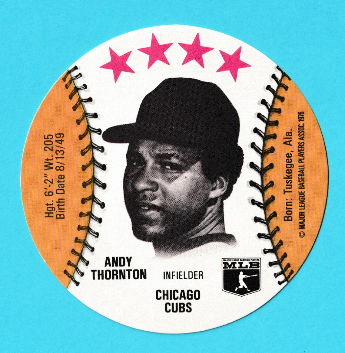 1976 MSA Dairy Isle Sports Discs Andy Thornton Chicago Cubs (KCR) eBay