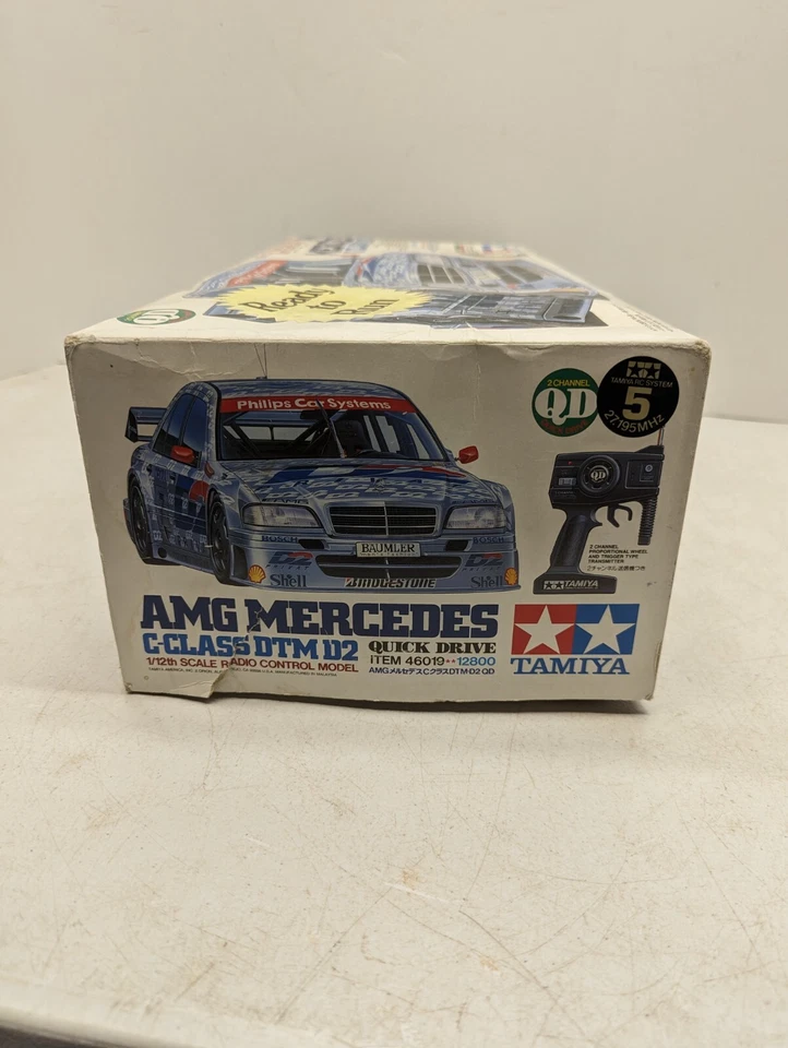 Tamiya 1/12 AMG Mercedes Benz C-Class DTM D2 Body~Vintage NO REMOTE - Image 3 of 4