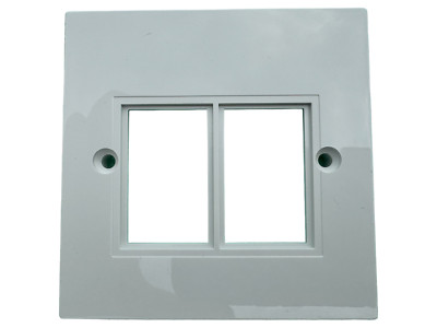 Doppel 6C Netzwerk Modular Faceplate / Wall Plate Modul RJ45 Cat5 Cat6