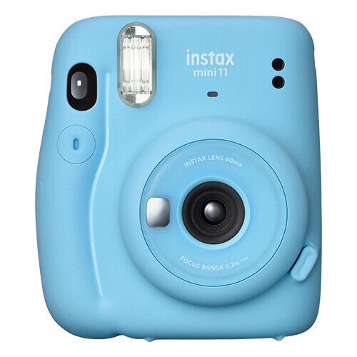 Fujifilm Instax Mini 11 Fuji fotocamera pellicola istantanea blu cielo - Foto 1 di 7