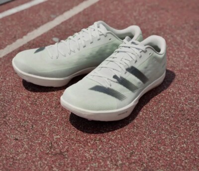 Adidas Adizero Long Jump Running Shoes Low-Top Light Green US 14