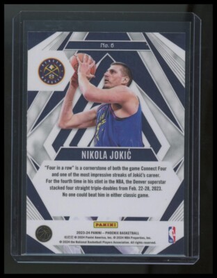 NIKOLA JOKIC 2023-24 Panini Phoenix SP Silver Prizm Paragon Insert
