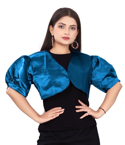 Satin Cropped Bolero Koti Kurzarm Damen Bolero Cardigan Bolero Jacke S109 - Bild 176 von 210