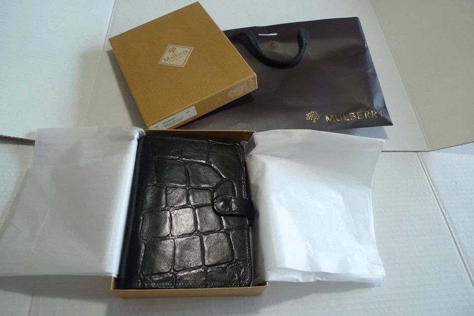 MULBERRY -  A6 AGENDA  PLANNER - MADE @ UK - BLACK CONGO LEATHER - RARELY USED - Image 4 of 4