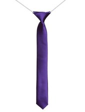 Boys Elasticated Purple Skinny Tie, Boys Formal Tie, Boys Skinny Tie