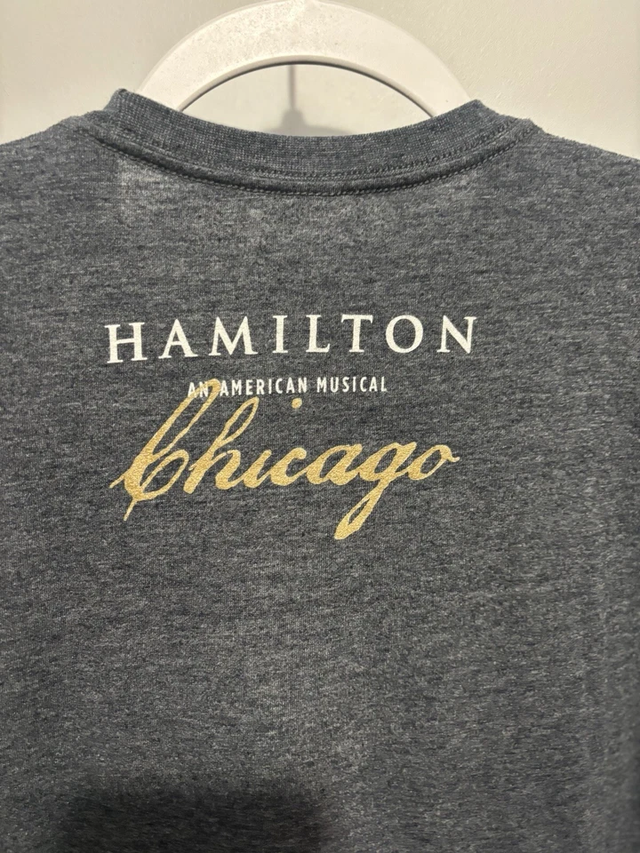 Camiseta gris con logotipo de Hamilton Chicago para hombre talla mediana Foto 4 de 4