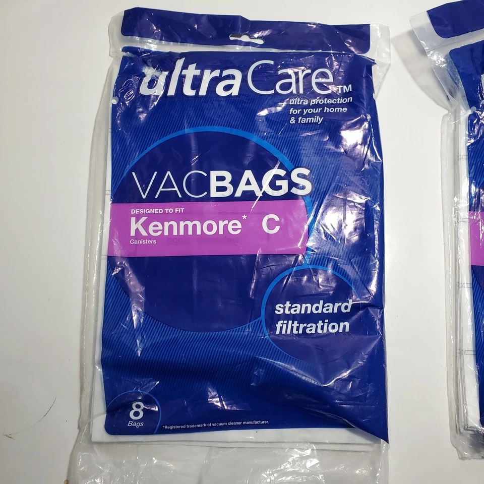 Ultra Care Vac Bags for Kenmore type C Canister Vacuum 2 open master bags 11 Vac - Image 2 of 4