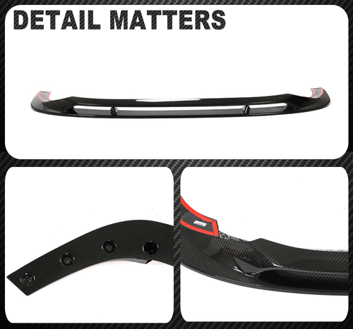 Labio delantero Dry Carbon labio del alerón espada alerón alerón delantero para Audi RS3 8Y  - Imagen 14 de 18