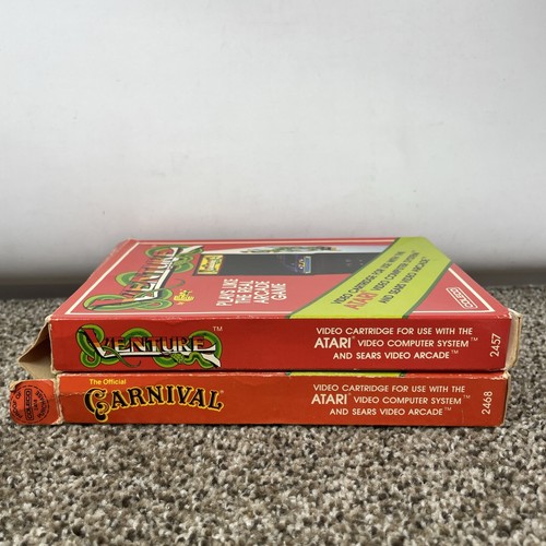 CARNIVAL And Venture Lot Atari 2600 Game cartridge from Coleco CIB TESTED - Picture 6 of 10