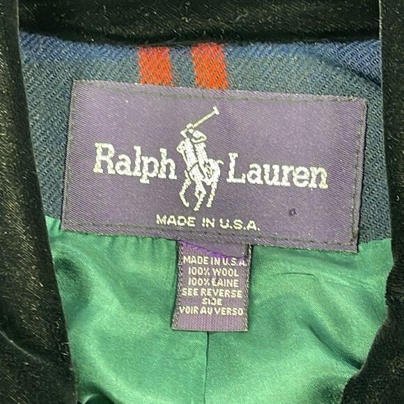 Ralph Lauren Purple Label Tartan Plaid Wool Cropp… - image 10