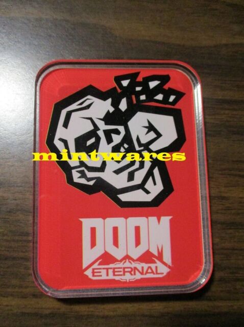 DOOM Eternal Doomguy Slayer Blood Punch Artwork Acrylic Die Cut Magnet NEW