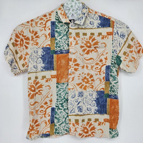 Vintage Jams World Hemd Herren XL Chintz Vine Kurzarm Hawaii M630RE CHVI