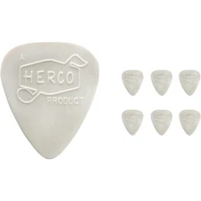 NEW - Herco Vintage 66 Guitar Picks (6), Extra-Light, HEV209P - SILVER
