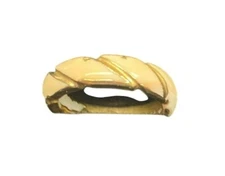 Shell and Gold Painted Ring Size 5.5