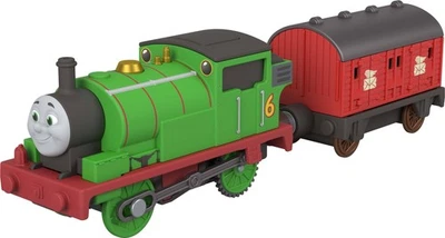 Thomas & Friends Locomotive Percy motorisée Thomas et Ses Amis avec Wagon-Poste, - Photo 1/4