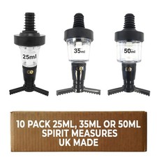 10 x Spirit Optic Measures Either 25ml 35ml or 50ml Measures Pub Bar Club