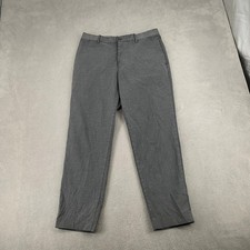 Uniqlo EZY Ankle Pants Mens Medium Gray Tapered Stretch Trousers 413171