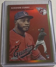 2023 Topps Chrome Platinum Anniversary - Xzavion Curry Gold Refractor /50 (RC)